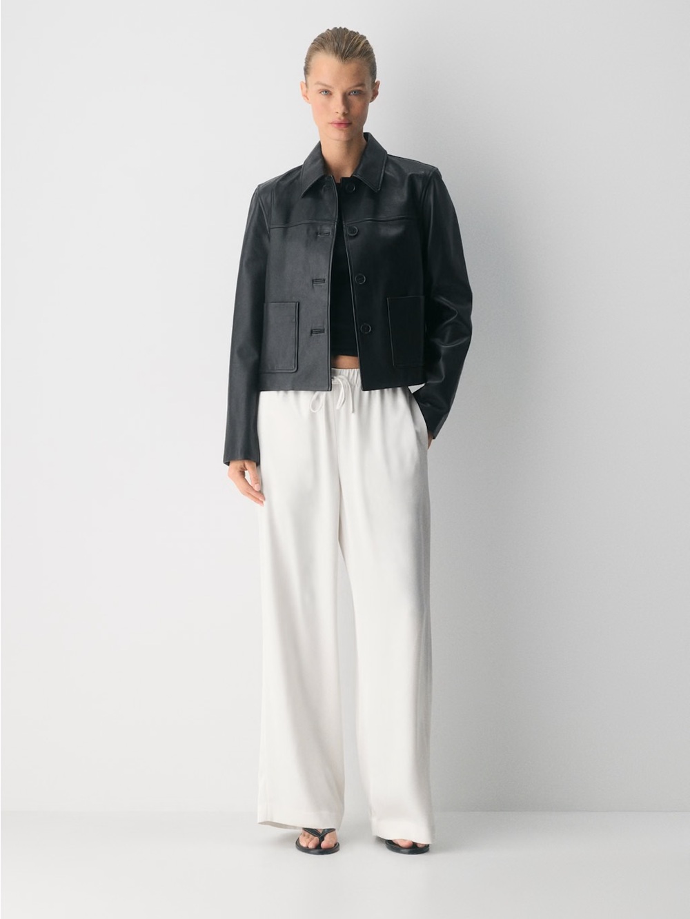NWT Aritzia The Lodge Pant™ Satin - Light Birch - Size Medium